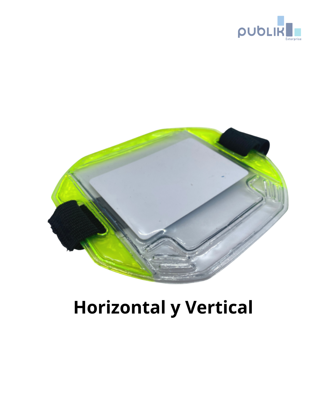 Brazalete reflectivo horizontal y vertical
